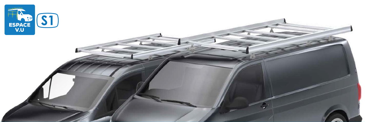 Galerie aluminium profilés pleins véhicule utilitaire