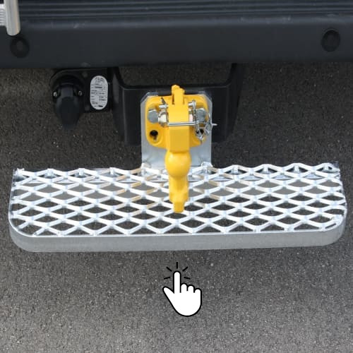 Marchepied relevable ferrure attelage 1200 X 200 mm