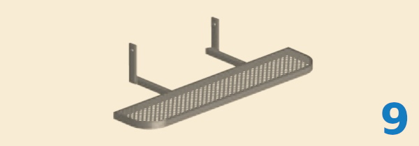 Marechepied fixe SANS attelage 1300 X 200 mm