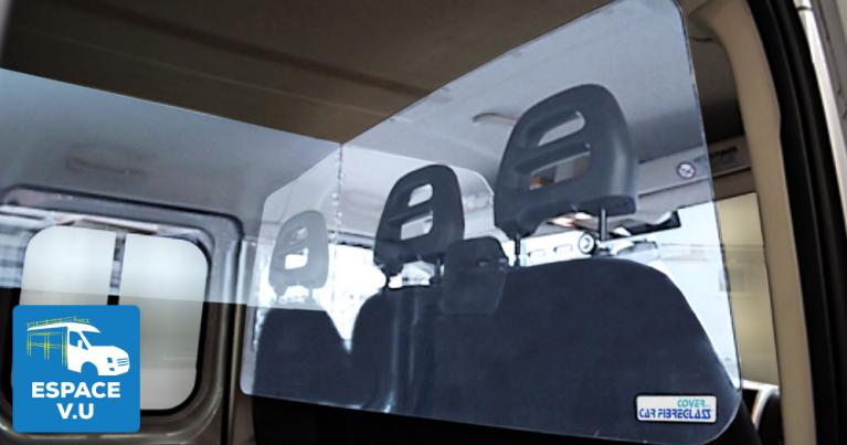 Paroi de séparation en plexiglass pour voiture et utilitaire - Covid 19