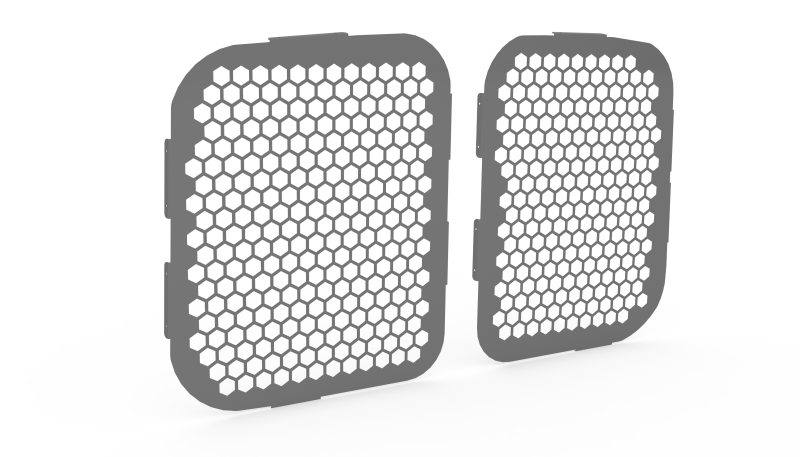 Grille métallique anti-effraction (antieffraction) pour les portes arrières et les portes latérales des véhicules utilitaires légers. Modèles pour les fourgons et les fourgonnettes par Espace V.U Sarl station Sortimo by Gruau.