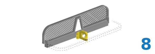 Marchepied arriere fixe 1200 X 200 mm de ferrure d'attelage relevable pour véhicule utilitaire, équipement de fourgon par Espace V.U sarl, station Sortimo by gruau à Bordeaux en Gironde.
