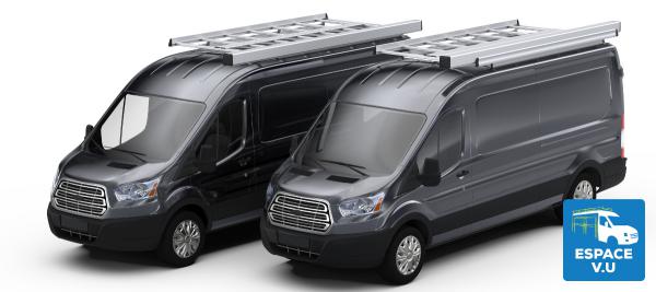 Galerie en aluminium ou galerie en acier galvanisé pour le véhicule utilitaire d'un plombier, chauffagiste, climaticien. Porte-tube et porte échelle par Espace V.U Sarl, aménageur de camion et camionnette utilitaire atelier du poseur, installateur ou depanneur en activité de plomberie, chauffage et climatisation par Espace V.U Sarl station Sortimo by Gruau, aménageur à Bordeaux, près et autour de la Gironde 33, Charente 16, Charente-Maritime 17, Dordogne 24 et Lot-et-Garonne 47.