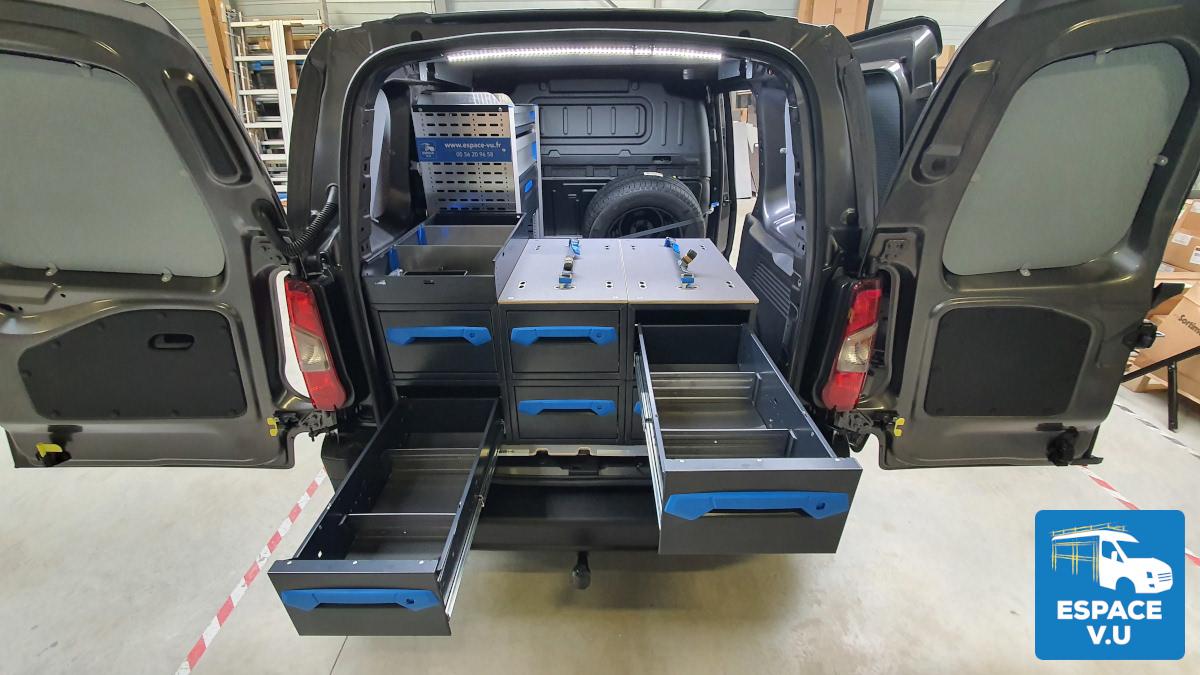 Rangement véhicule utilitaire fourgon berlingo partner équipements